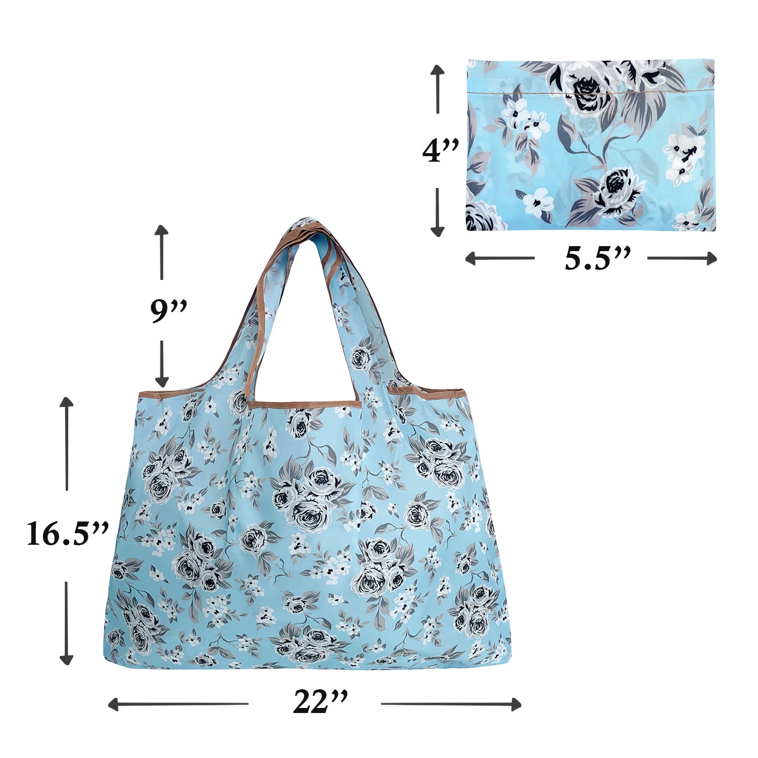 Wrapables Eco-Friendly Large Nylon Reusable Shopping Bag