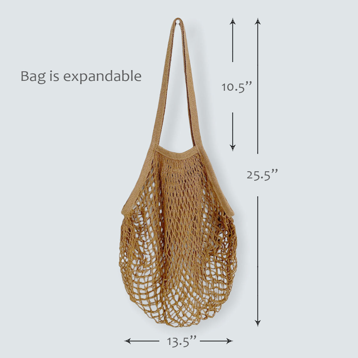 Wrapables Cotton Mesh Net Shopping Bag, Grocery Bag for Vegetables, Produce (Set of 3)