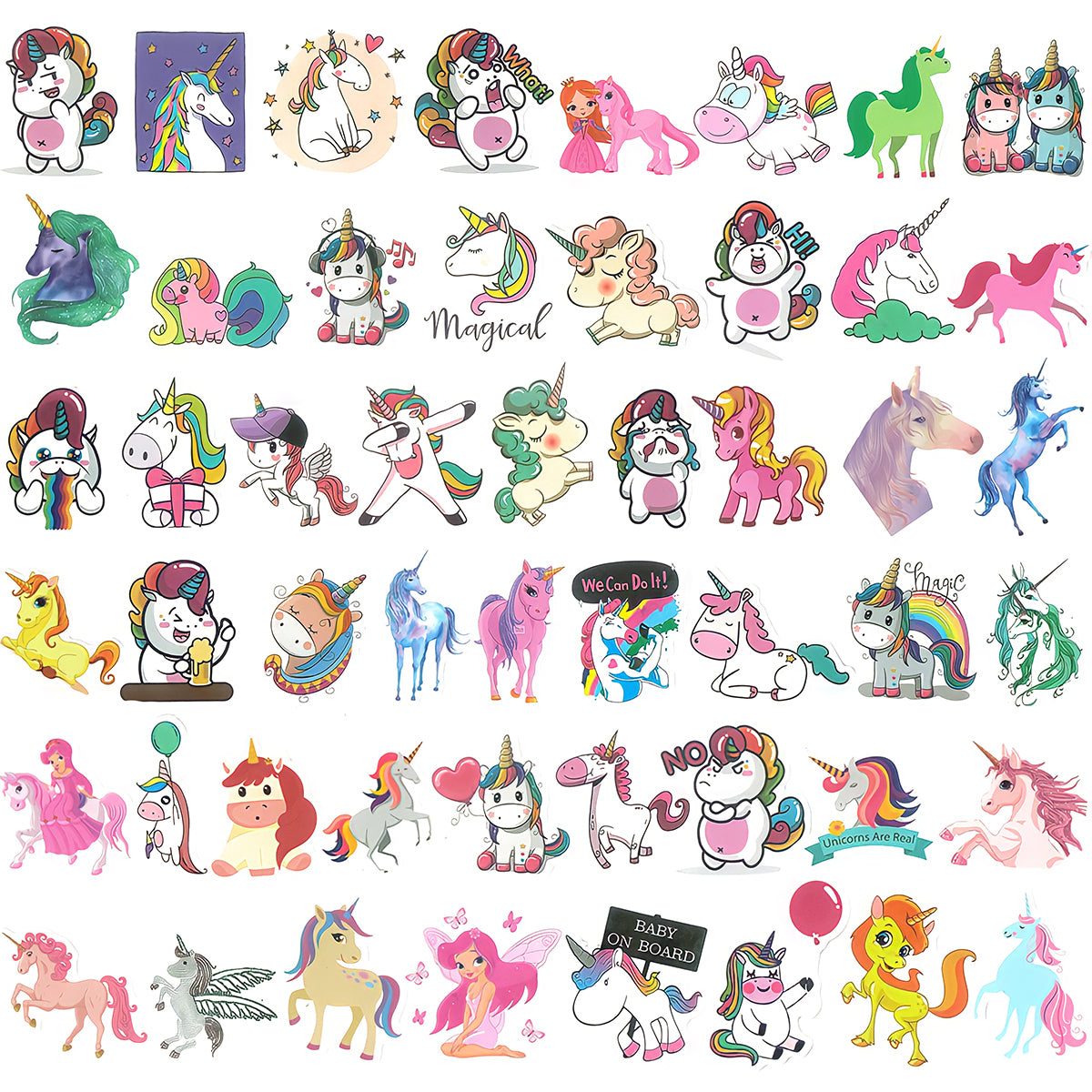 Wrapables Waterproof Vinyl Stickers for Water Bottles, Laptop, Phones, Skateboards, Decals for Teens