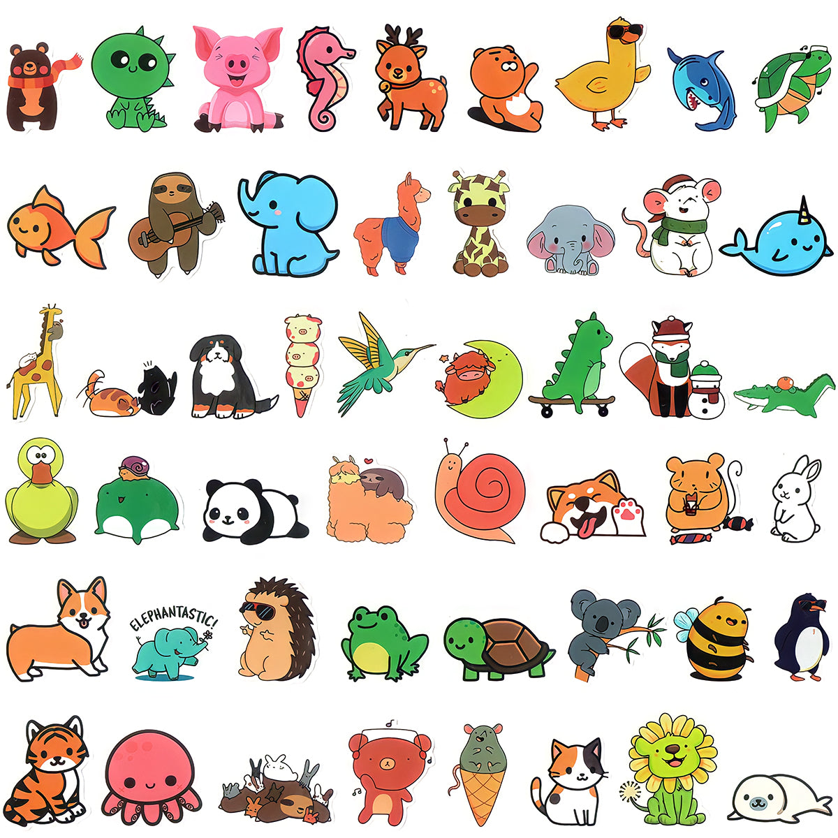 Wrapables Waterproof Vinyl Stickers for Water Bottles, Laptop, Phones, Skateboards, Decals for Teens