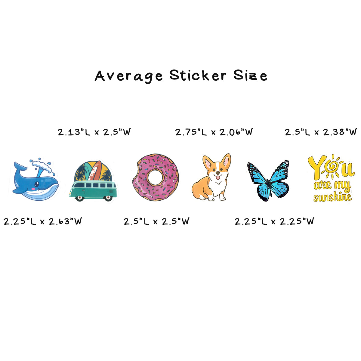 Wrapables Waterproof Vinyl Stickers for Water Bottles, Laptop, Phones, Skateboards, Decals for Teens