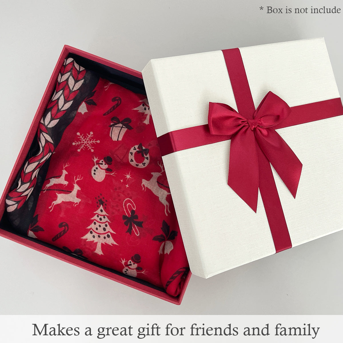 Wrapables Lightweight Winter Holiday Christmas Scarf