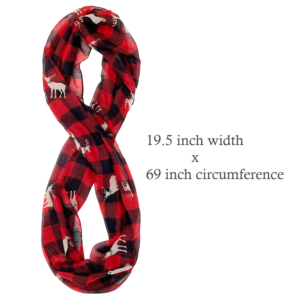 Wrapables Lightweight Winter Holiday Christmas Scarf
