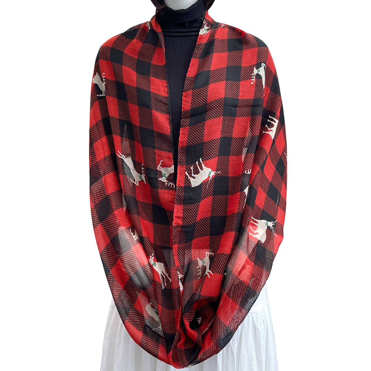 Wrapables Lightweight Winter Holiday Christmas Scarf