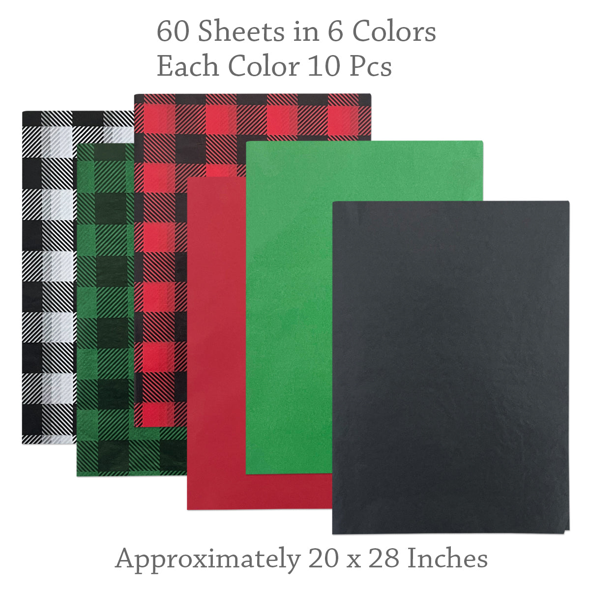 Wrapables Tissue Paper 20 x 28 Inch for Gift Wrapping, Arts & Crafts, Paper Flowers, Garlands, Tassels (60 Sheets)