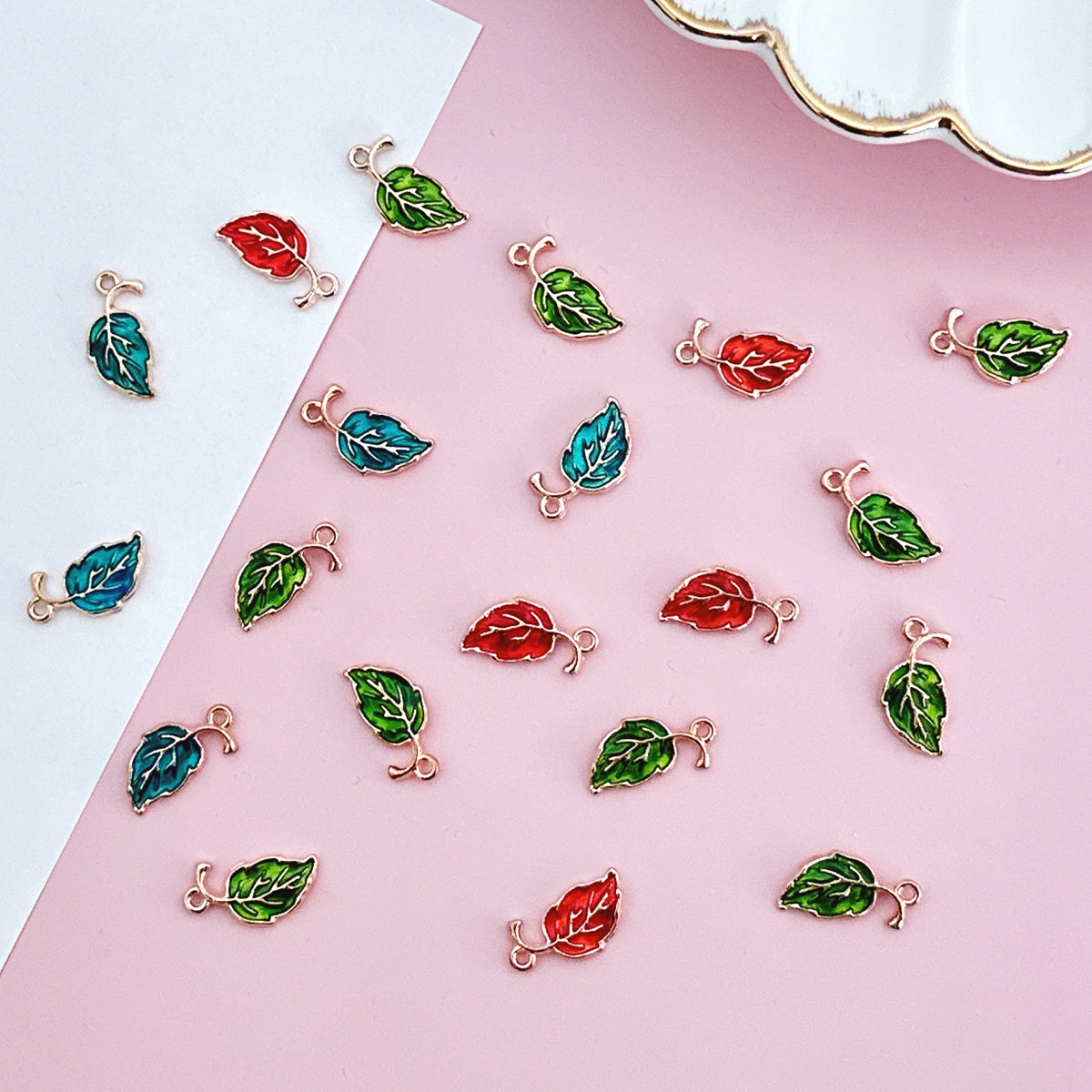 Wrapables Nature Charms for Jewelry Making Enamel Pendants