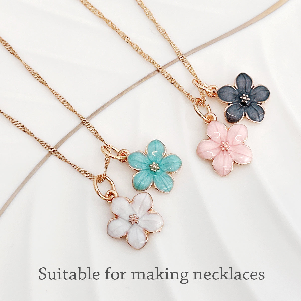 Wrapables Nature Charms for Jewelry Making Enamel Pendants