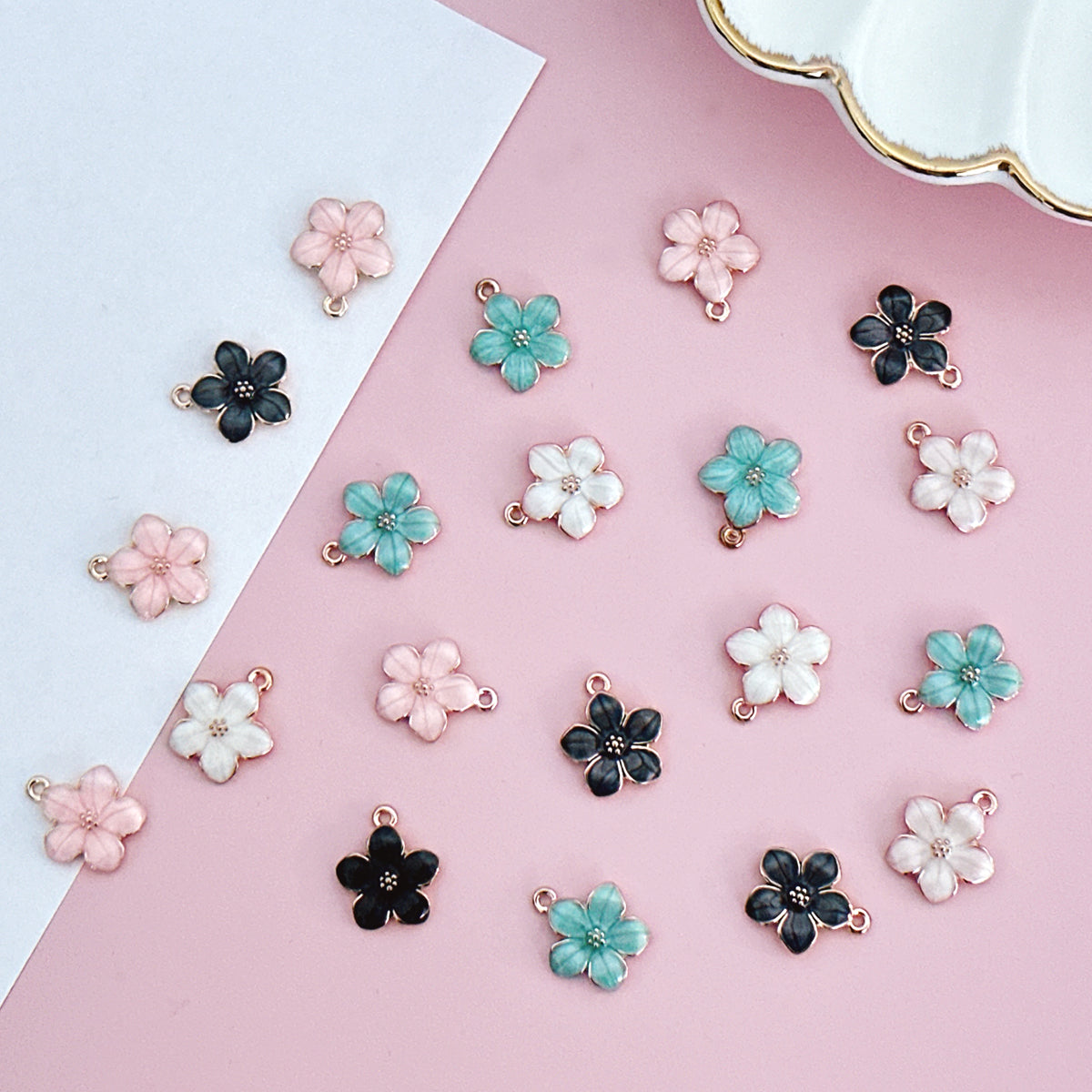 Wrapables Nature Charms for Jewelry Making Enamel Pendants