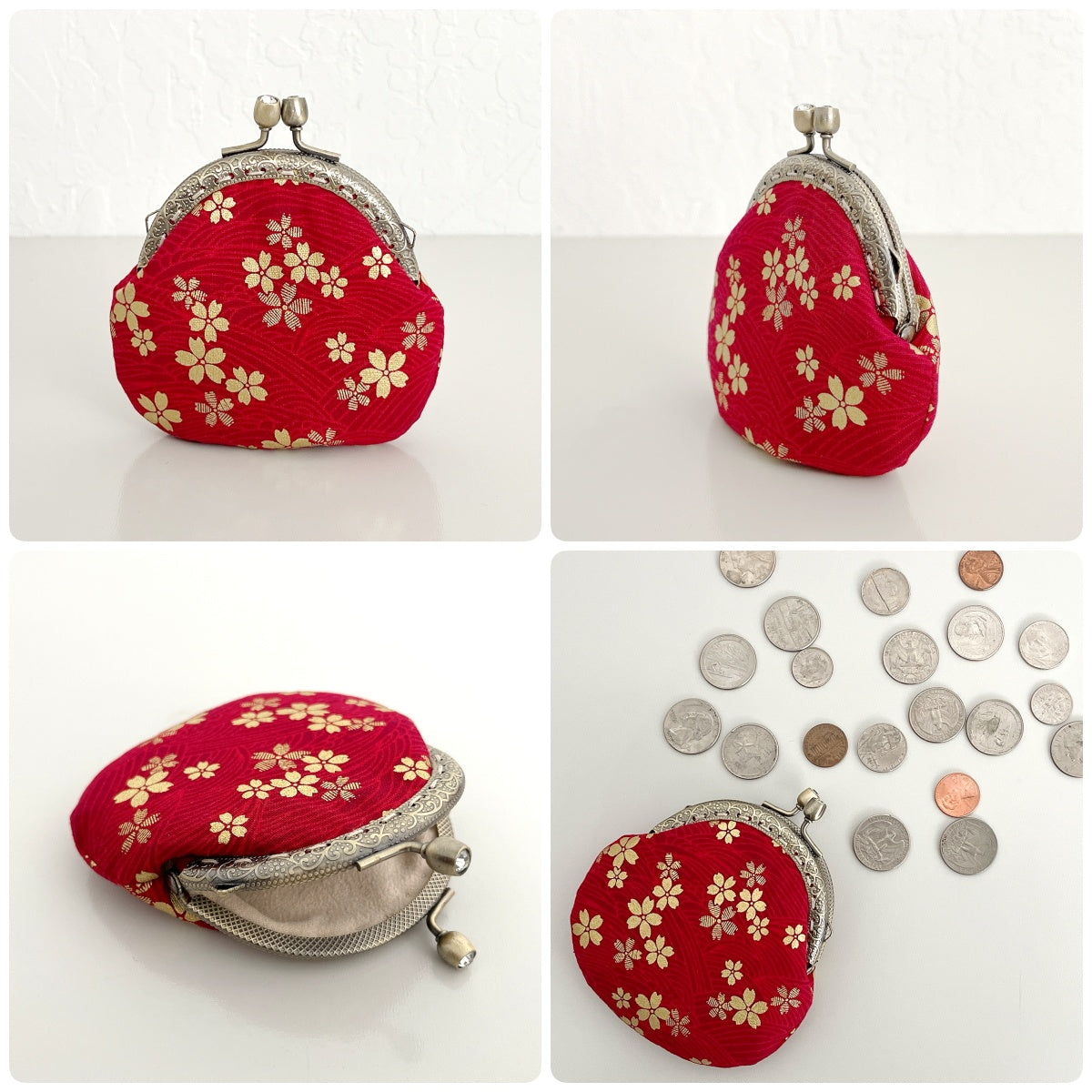 Wrapables Stylish Decorative Coin Purse, Clasp Wallet