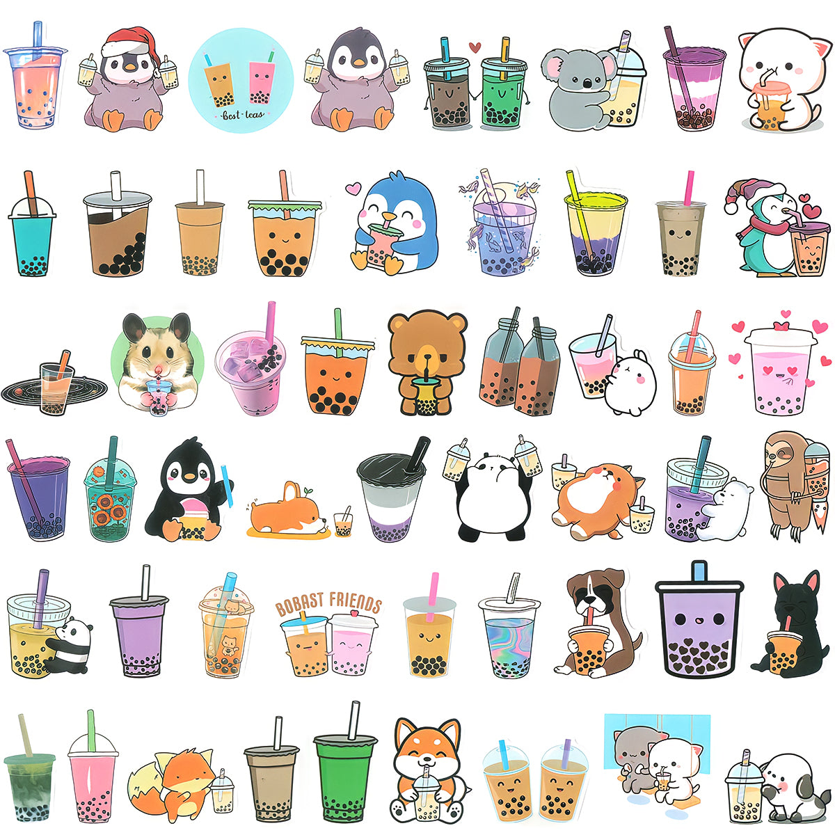 Wrapables Waterproof Vinyl Stickers for Water Bottles, Laptop, Phones, Skateboards, Decals for Teens