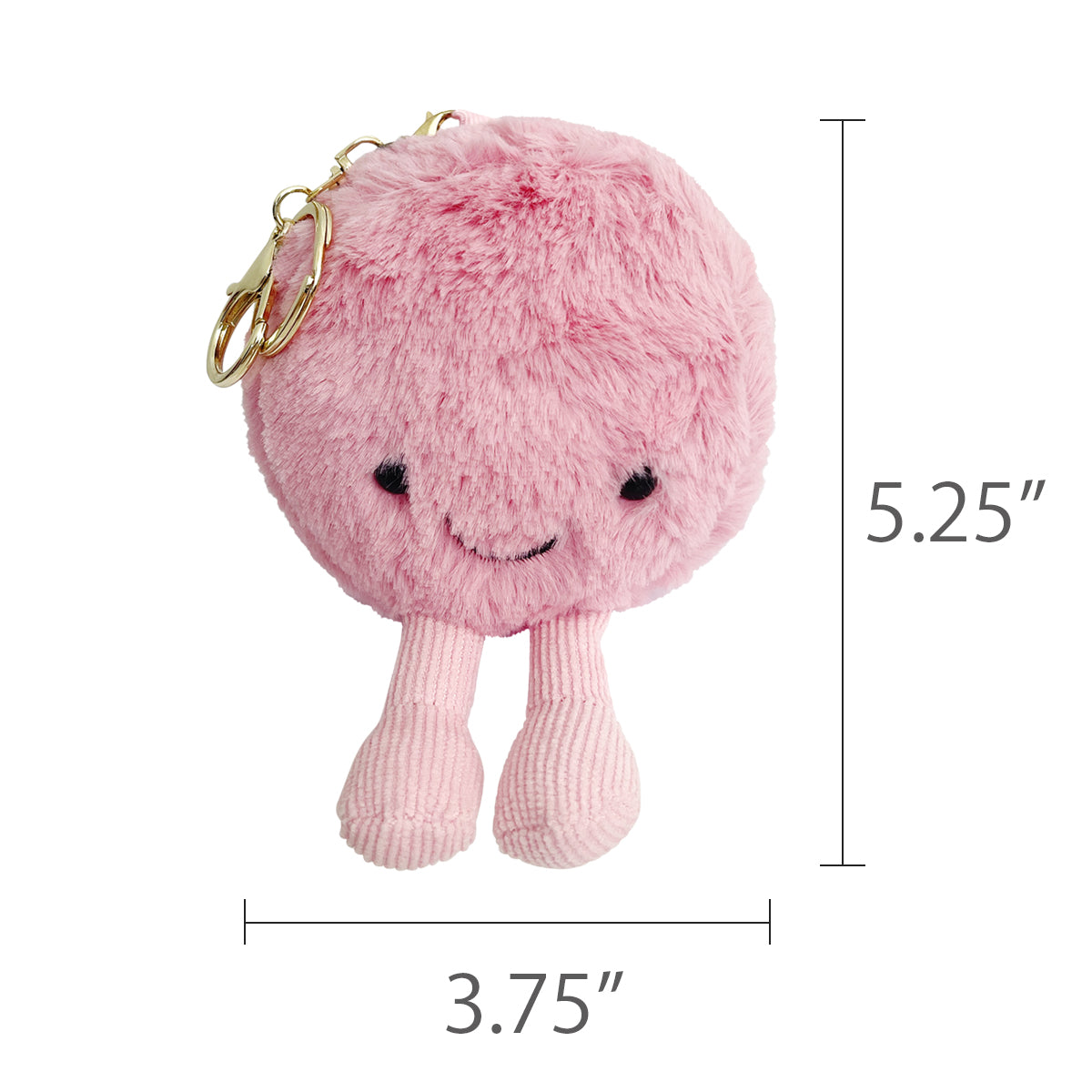 Wrapables Cute Plush Keychain Keyring Pendant Charm for Bag
