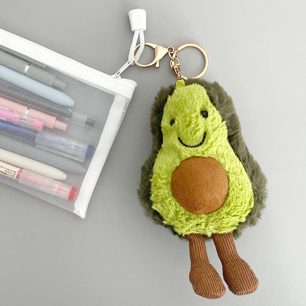 Wrapables Cute Plush Keychain Keyring Pendant Charm for Bag