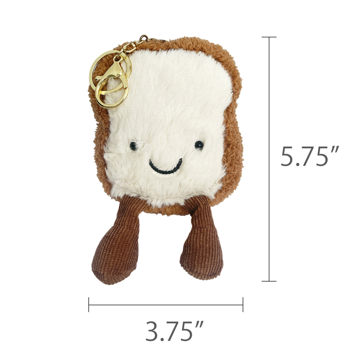 Wrapables Cute Plush Keychain Keyring Pendant Charm for Bag