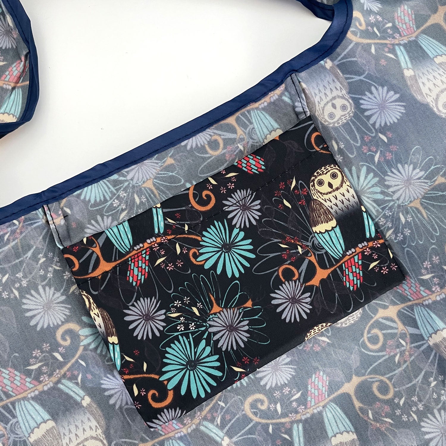 Wrapables Large & Small Foldable Tote Nylon Reusable Grocery Bags, Set of 2