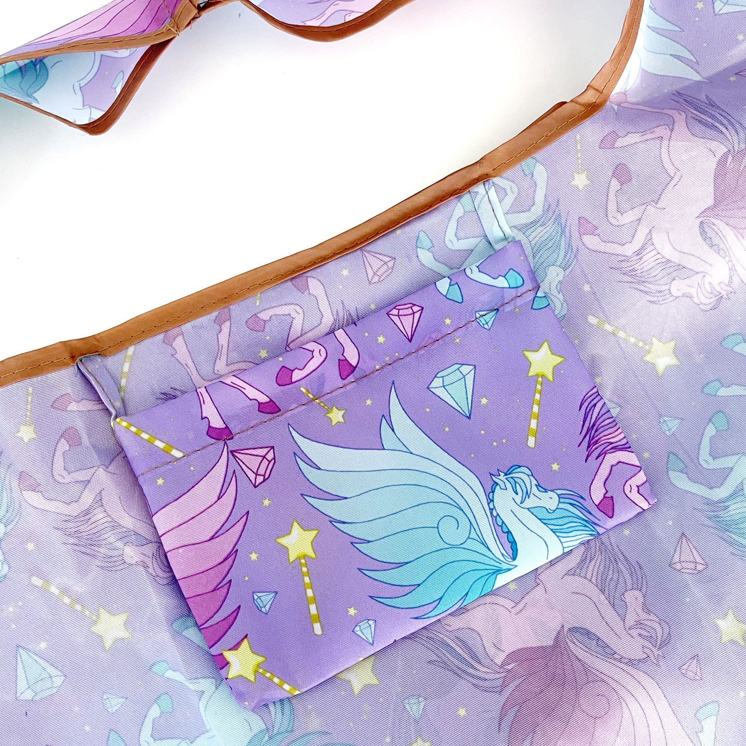 Wrapables Large & Small Foldable Tote Nylon Reusable Grocery Bags, Set of 2