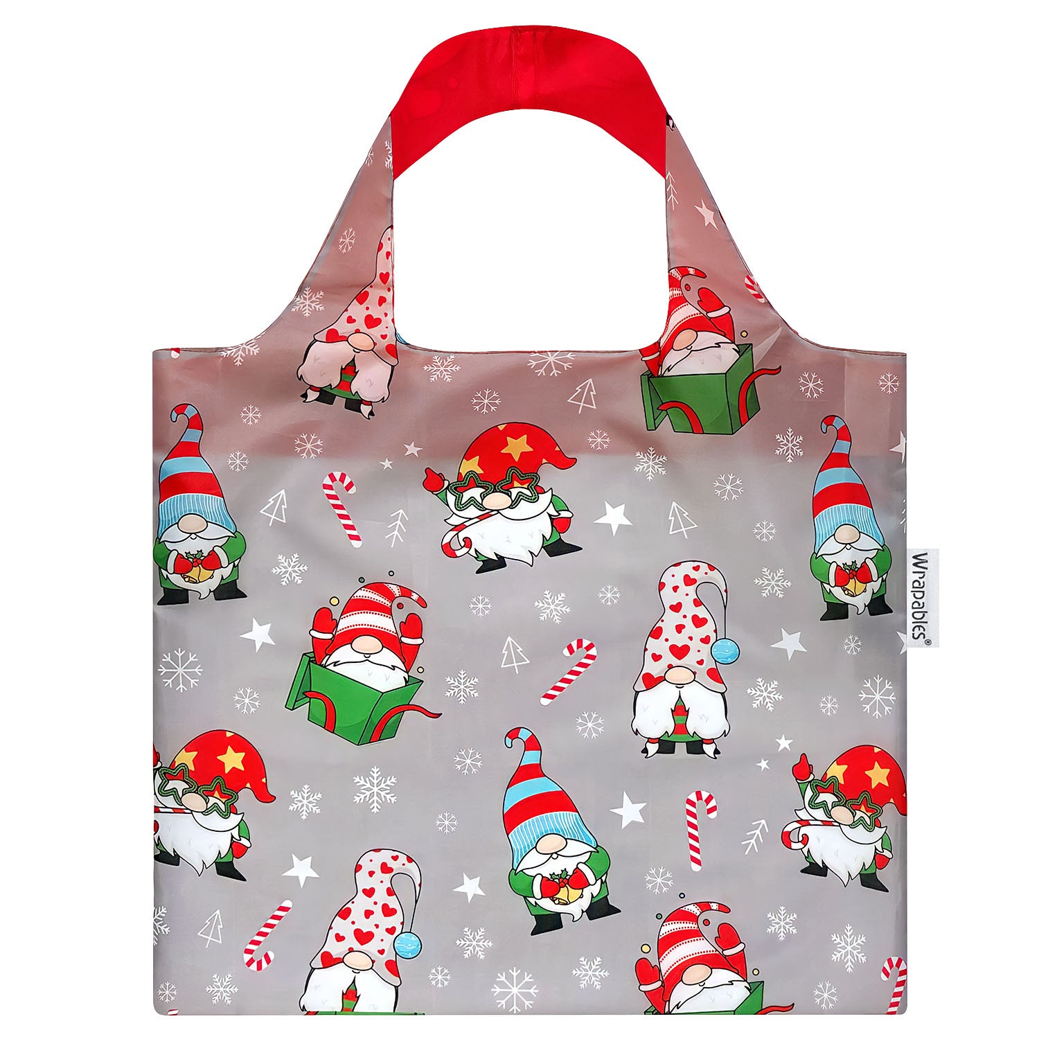 Wrapables Christmas Holiday AllyBag Collection Reusable Shopping Bag
