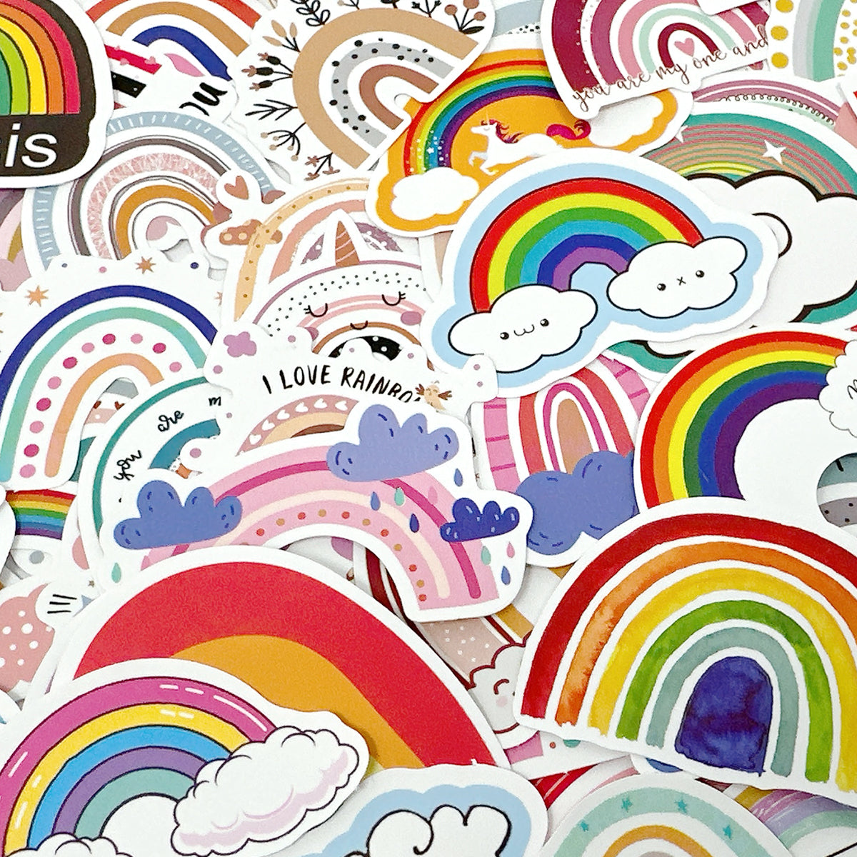 Wrapables Waterproof Vinyl Stickers for Water Bottles, Laptop, Phones, Skateboards, Decals for Teens