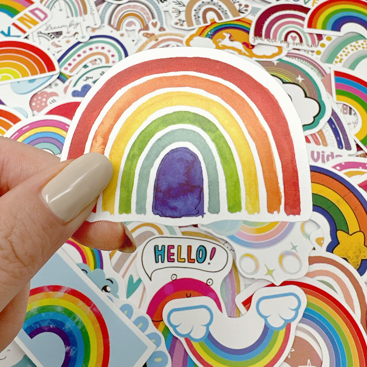 Wrapables Waterproof Vinyl Stickers for Water Bottles, Laptop, Phones, Skateboards, Decals for Teens