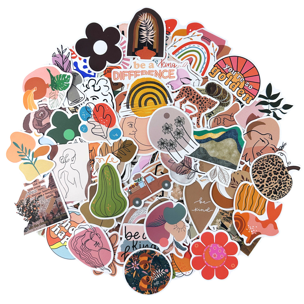 Wrapables Waterproof Vinyl Stickers for Water Bottles, Laptop, Phones, Skateboards, Decals for Teens