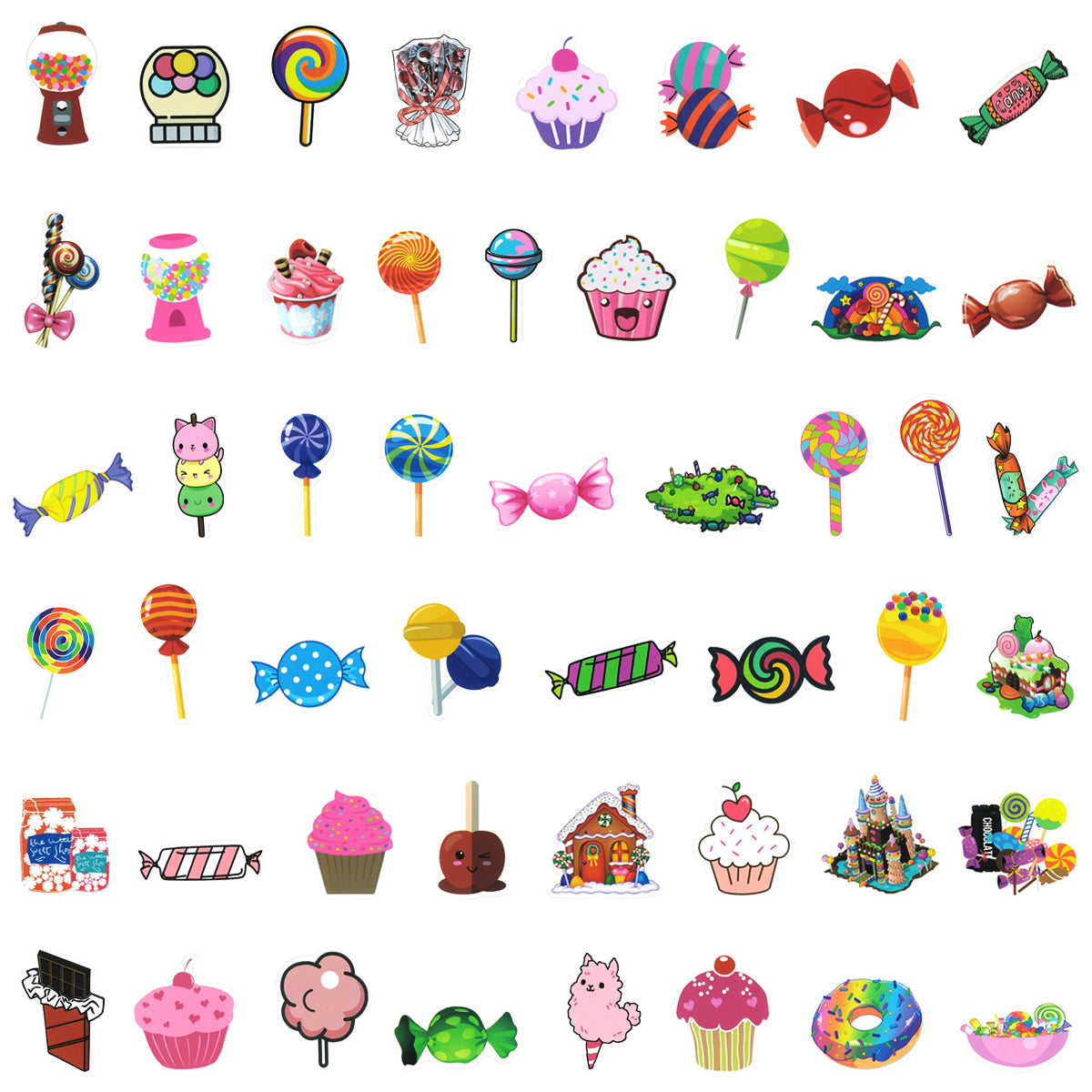 Wrapables Waterproof Vinyl Stickers for Water Bottles, Laptop, Phones, Skateboards, Decals for Teens