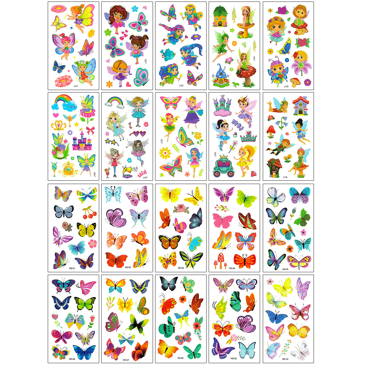 Wrapables Waterproof Temporary Tattoos for Children