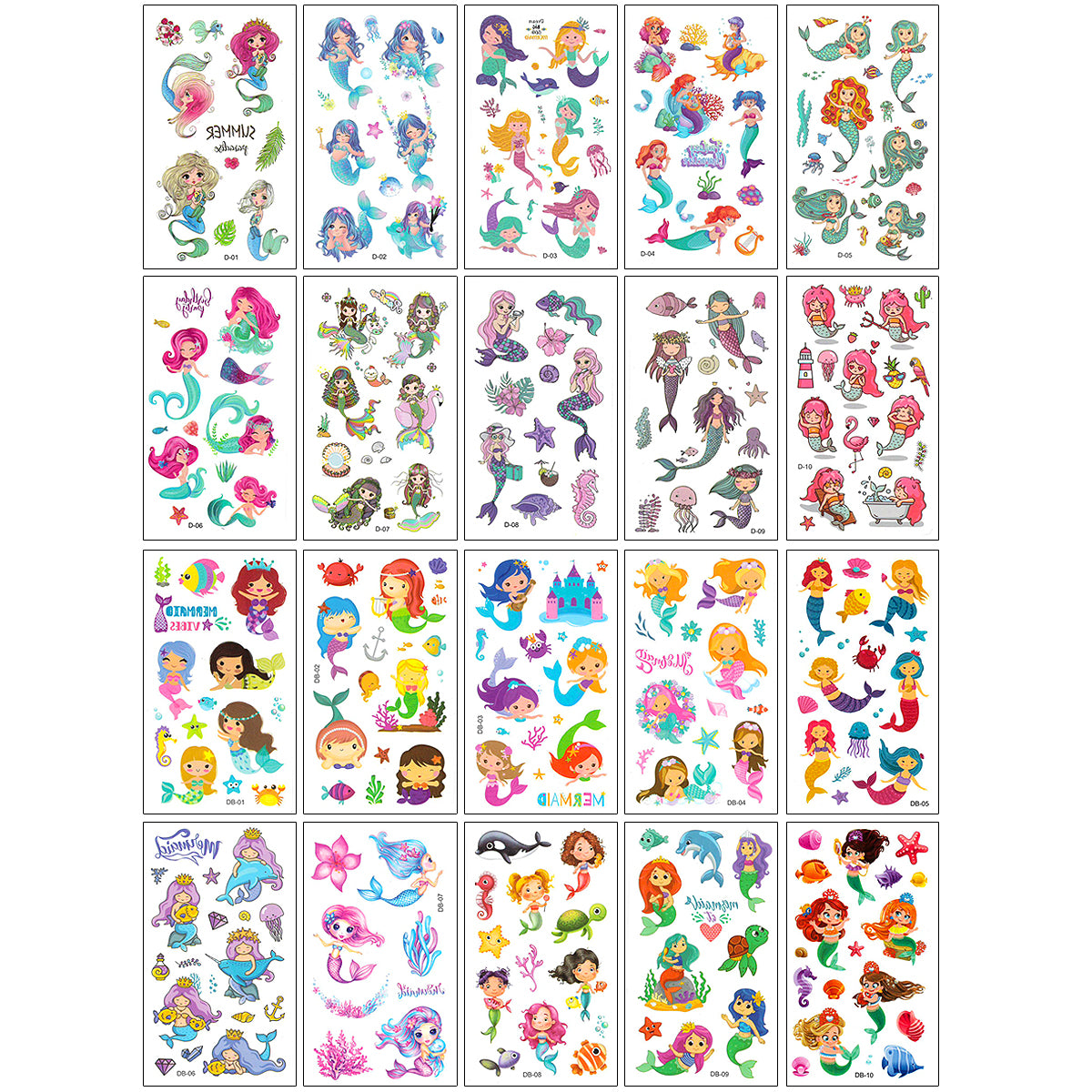 Wrapables Waterproof Temporary Tattoos for Children