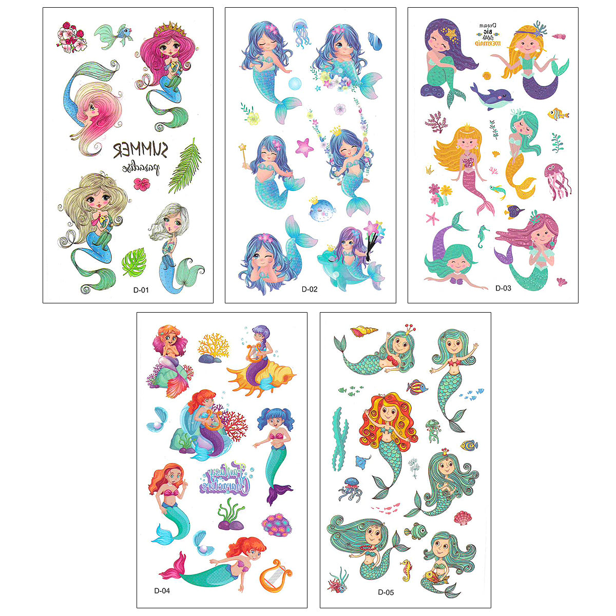Wrapables Waterproof Temporary Tattoos for Children
