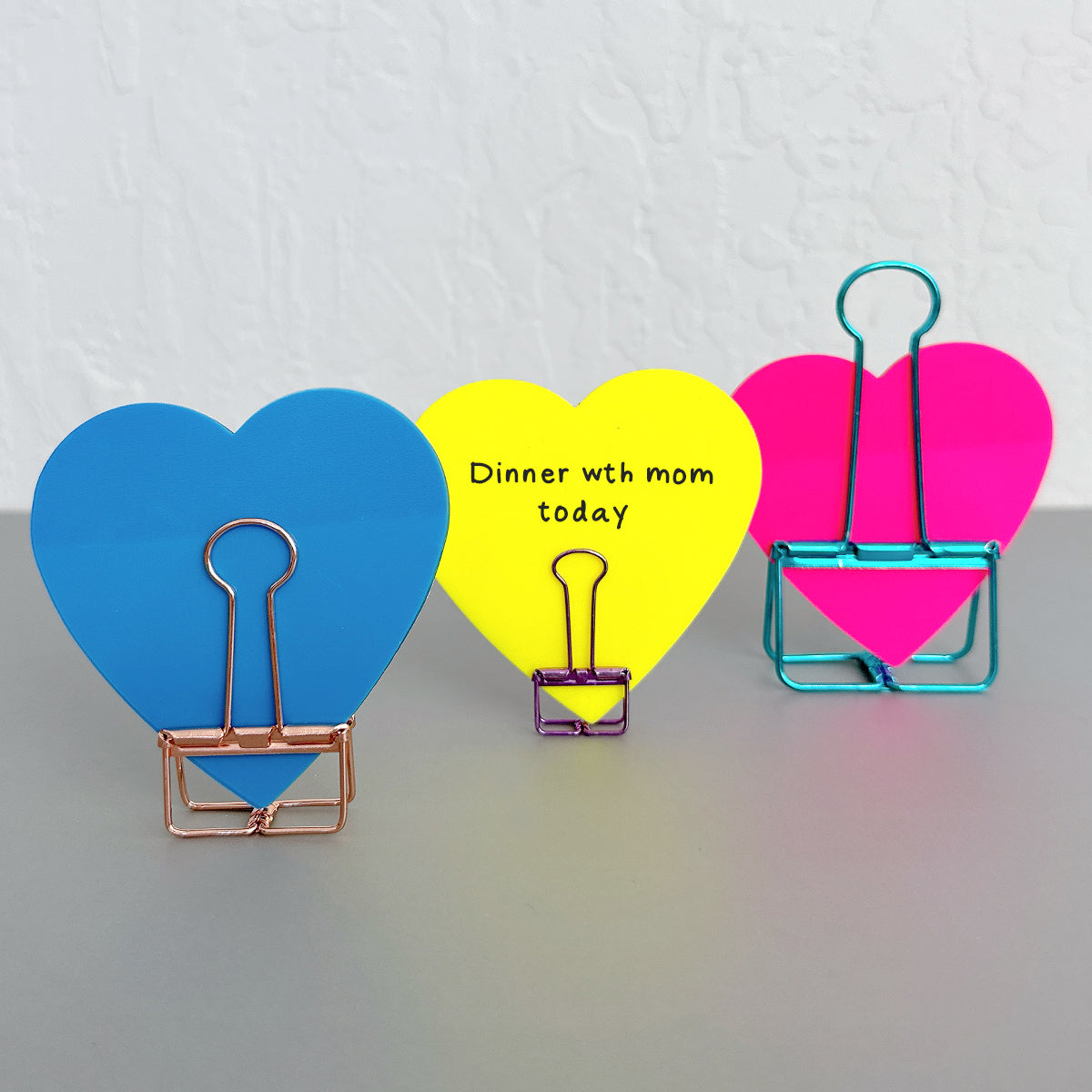 Wrapables Hollow Binder Clips for Office in Assorted Sizes, Paper Clamps, Paper Clips (Set of 20)