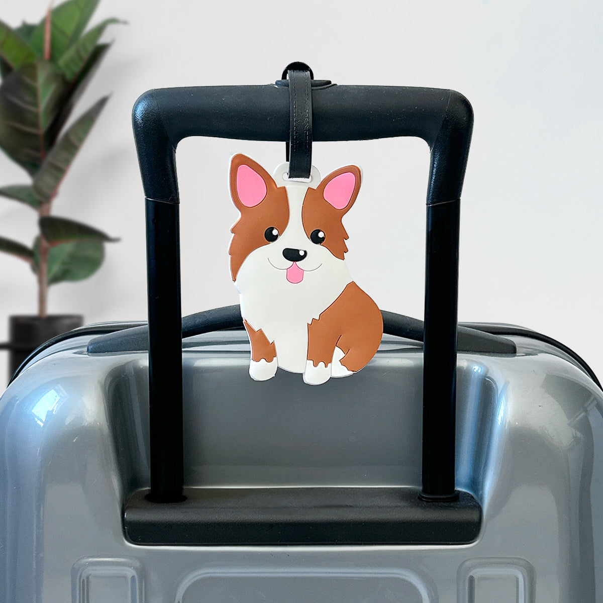 Wrapables Silicone Animal Luggage Tag with ID Card (Set of 3)