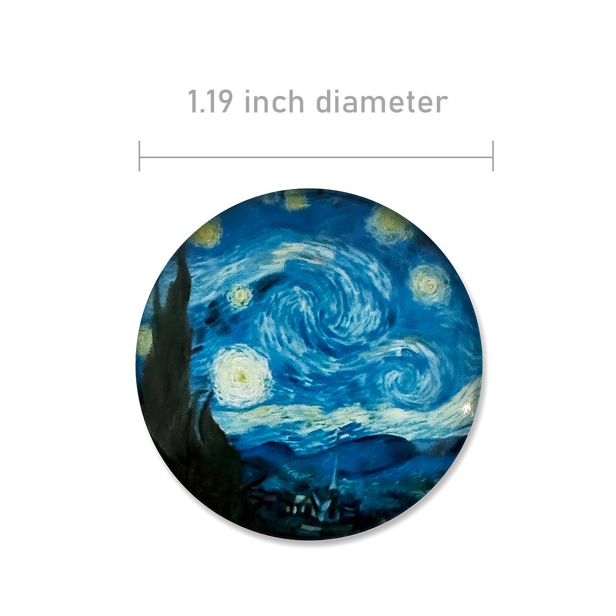 Wrapables Crystal Glass Magnets, Refrigerator Magnets for Office Whiteboards, Cabinets, Lockers (Set of 12)