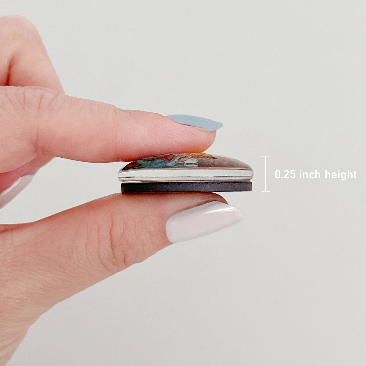 Wrapables Crystal Glass Magnets, Refrigerator Magnets for Office Whiteboards, Cabinets, Lockers (Set of 12)