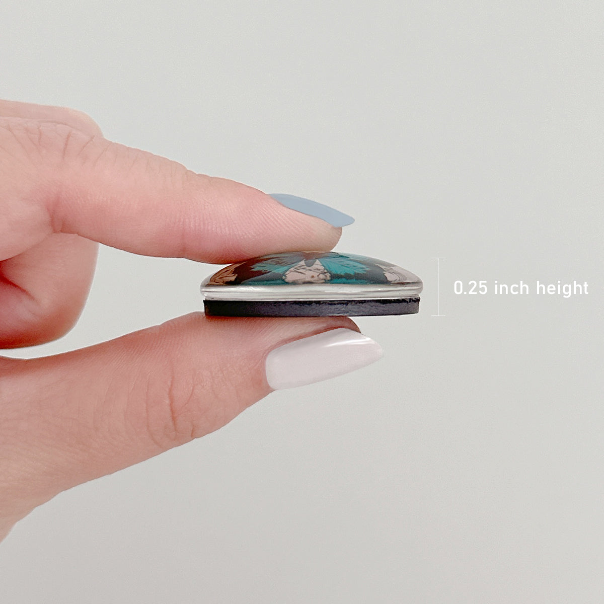 Wrapables Crystal Glass Magnets, Refrigerator Magnets for Office Whiteboards, Cabinets, Lockers (Set of 12)