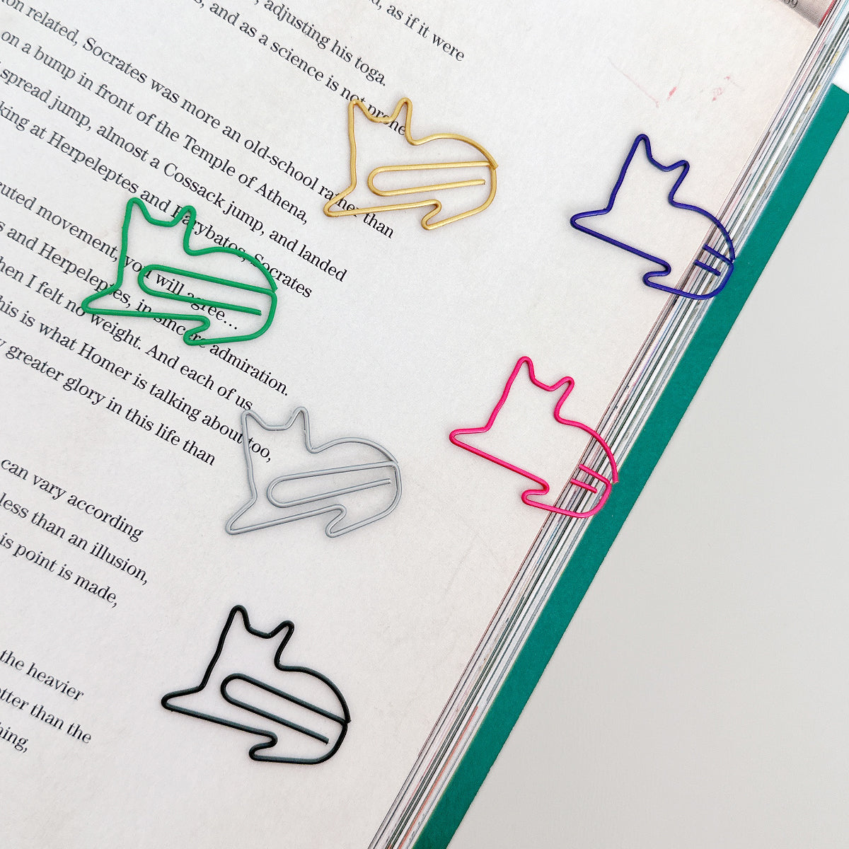 Wrapables Paper Clips Bookmarks for Office Home School (Set of 50)