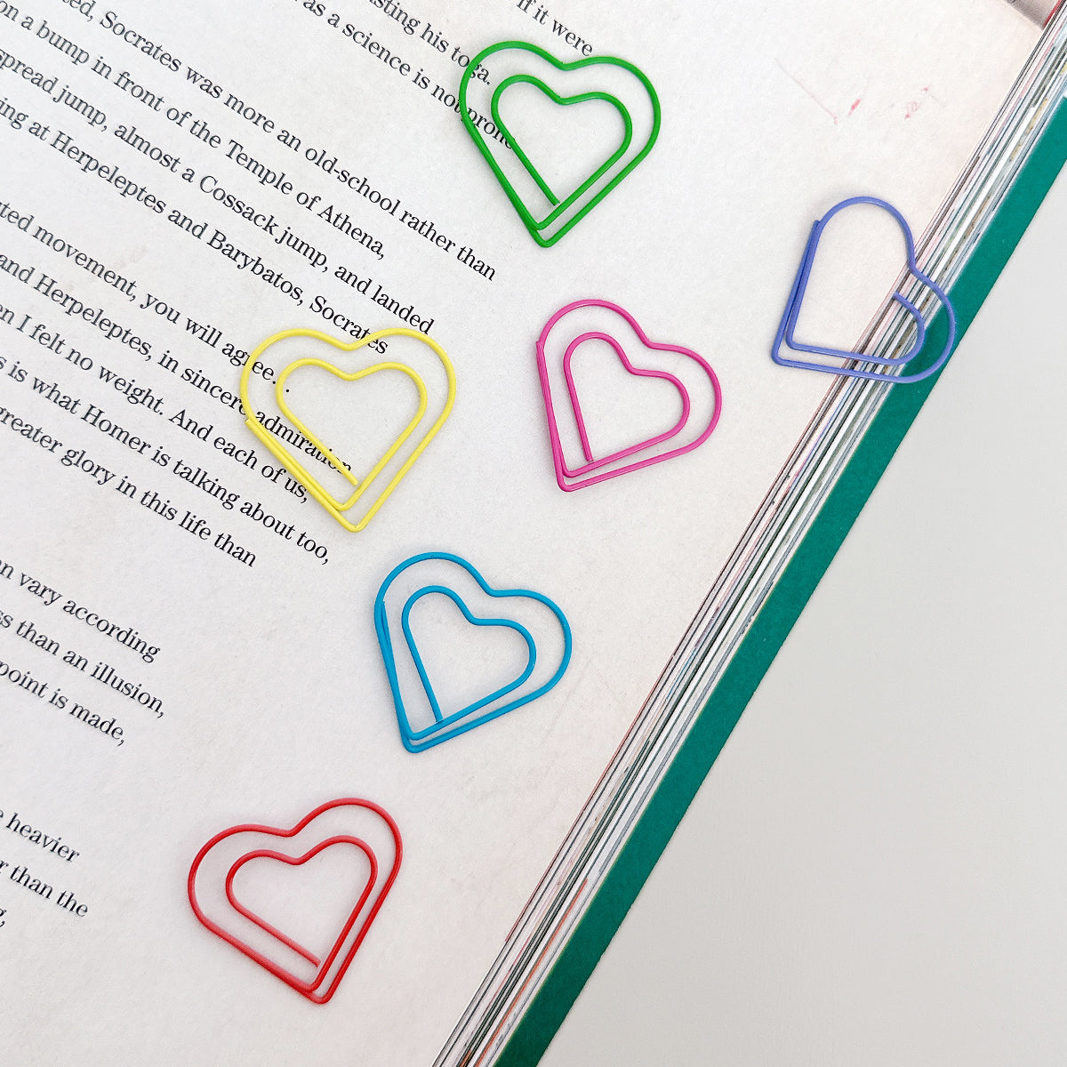 Wrapables Paper Clips Bookmarks for Office Home School (Set of 50)