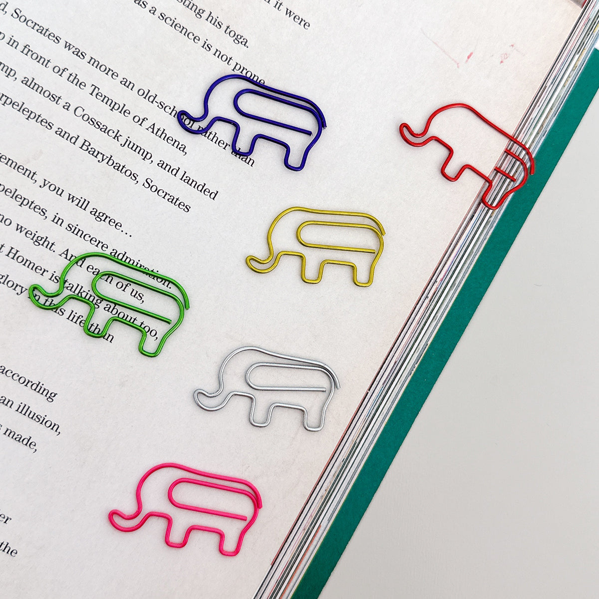Wrapables Paper Clips Bookmarks for Office Home School (Set of 50)