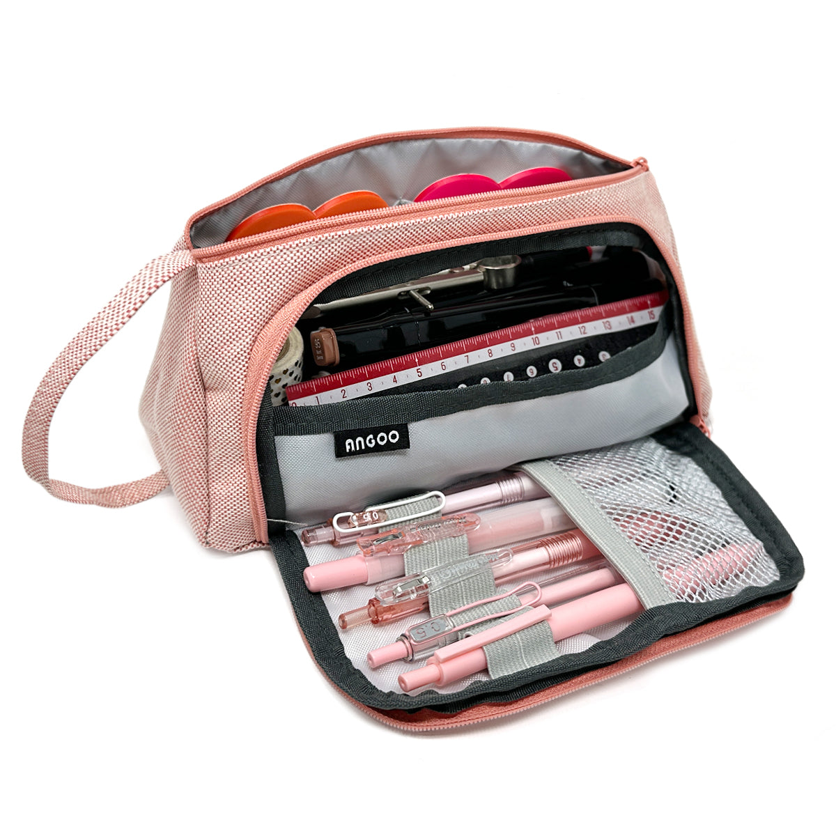 Wrapables Large Capacity Pencil Case, Portable Pencil Pouch for Stationery Office Supplies