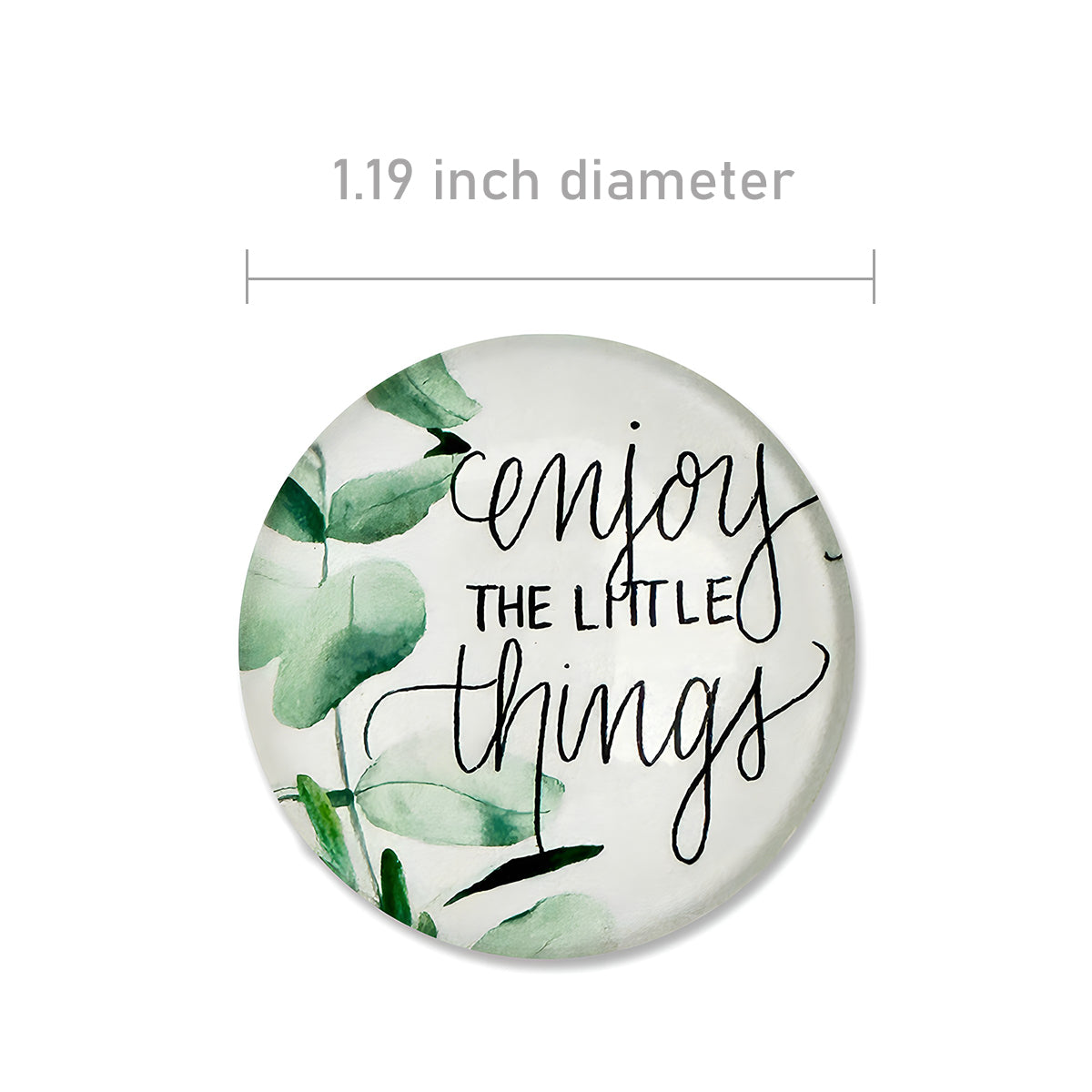 Wrapables Crystal Glass Magnets, Refrigerator Magnets for Office Whiteboards, Cabinets, Lockers (Set of 12)