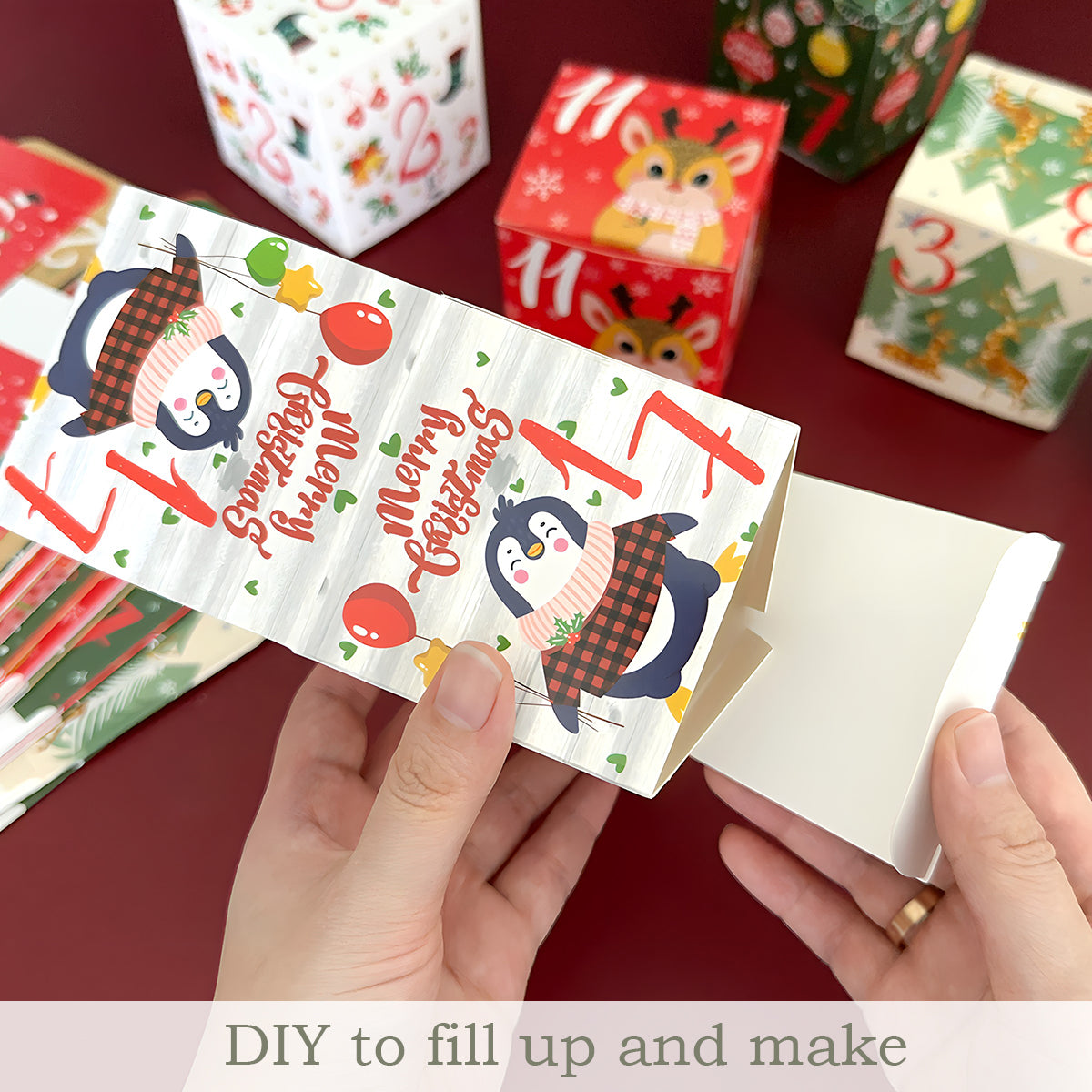 Wrapables Christmas Advent Calendar Countdown Gift Boxes
