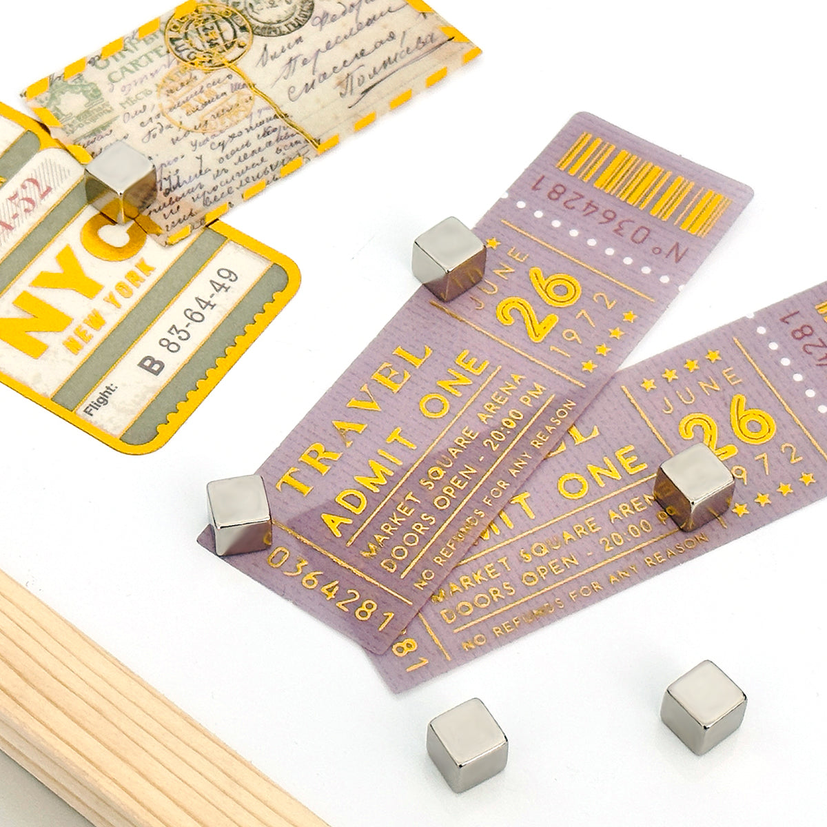 Wrapables Cube Neodymium Magnets, Strong Magnets for Refrigerator, Whiteboards, Crafts, Science Projects