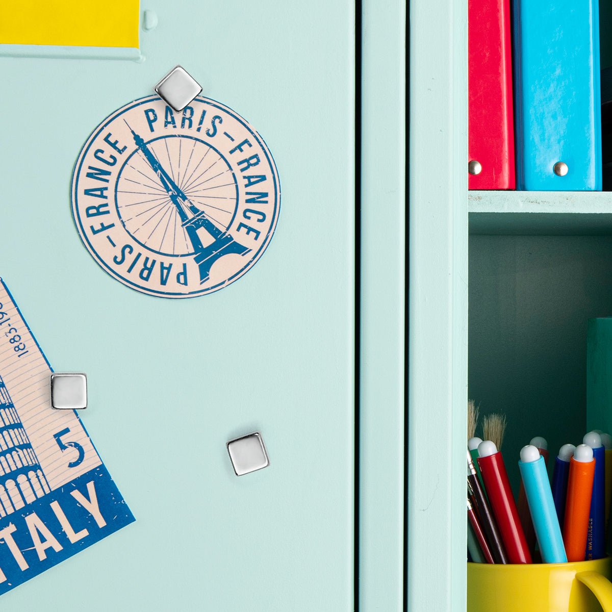 Wrapables Cube Neodymium Magnets, Strong Magnets for Refrigerator, Whiteboards, Crafts, Science Projects