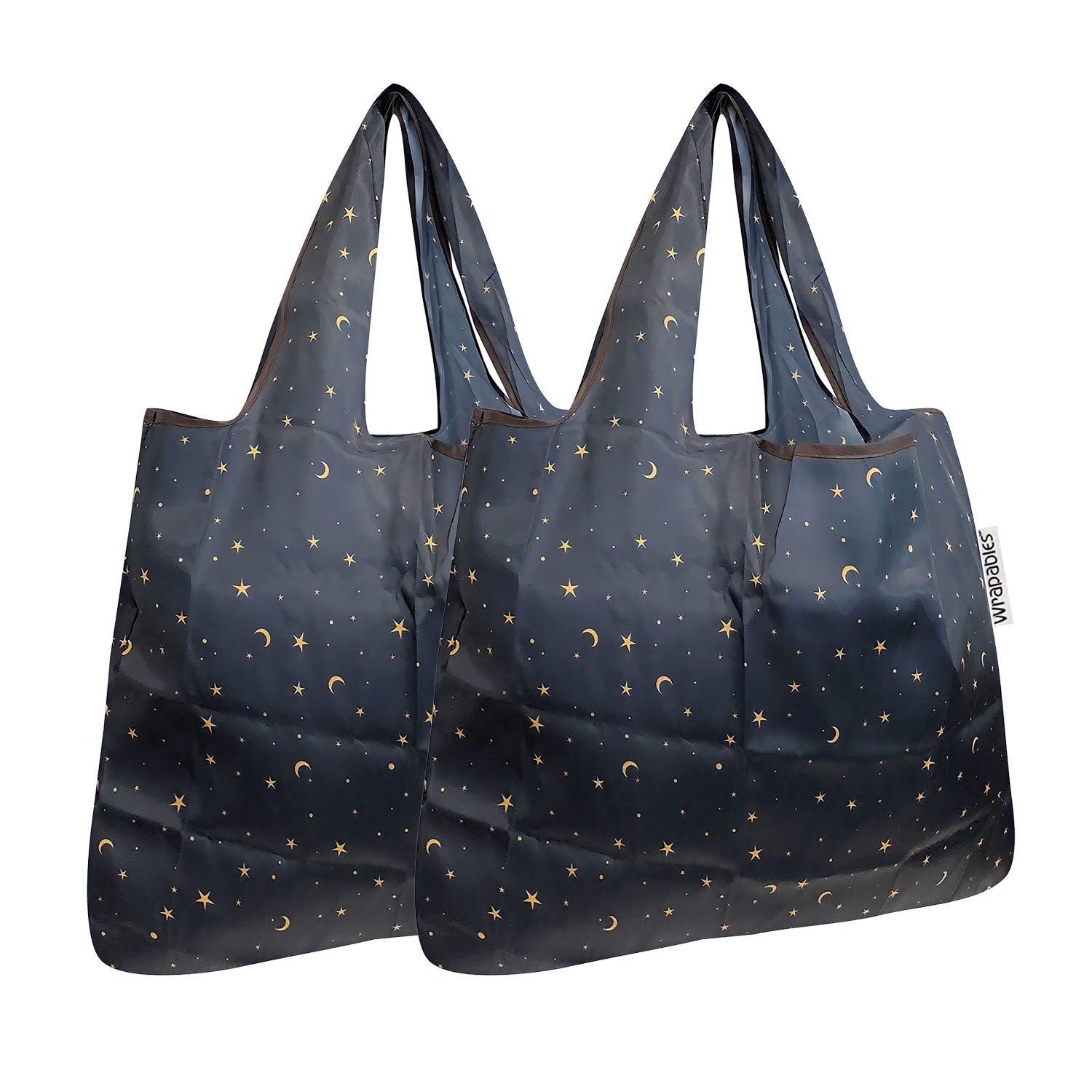 Wrapables Foldable Tote Nylon Reusable Grocery Bag (Set of 2)