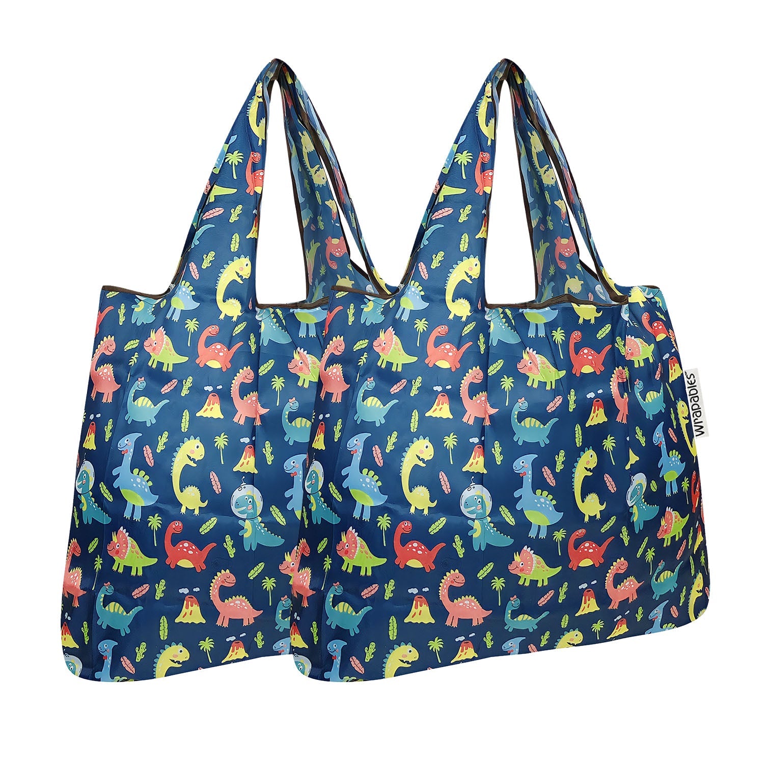Wrapables Foldable Tote Nylon Reusable Grocery Bag (Set of 2)