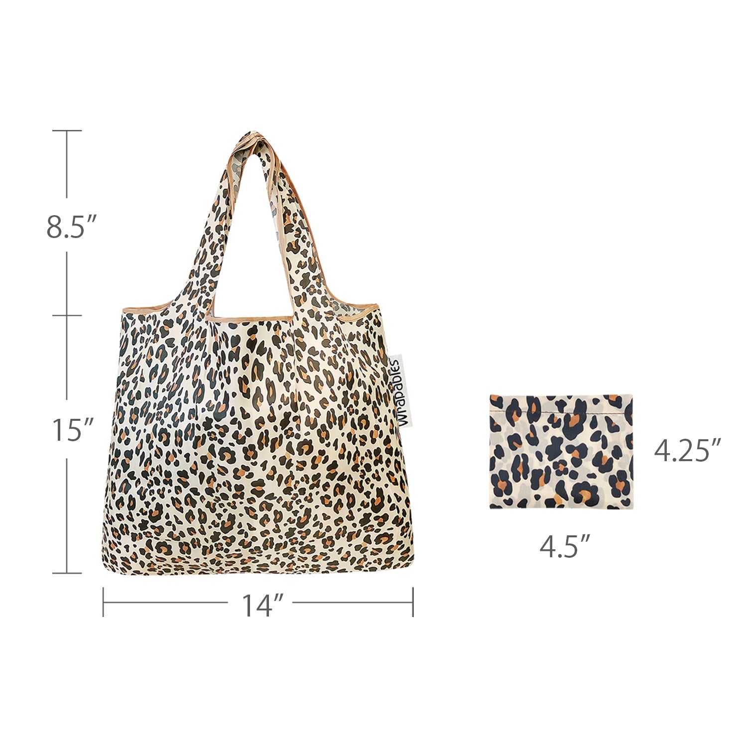 Wrapables Foldable Tote Nylon Reusable Grocery Bag (Set of 2)
