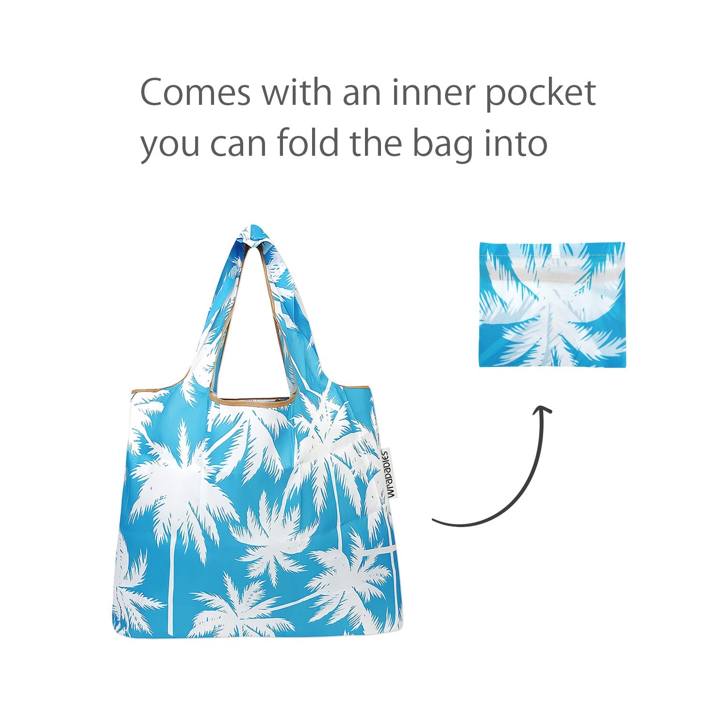 Wrapables Foldable Tote Nylon Reusable Grocery Bag (Set of 2)