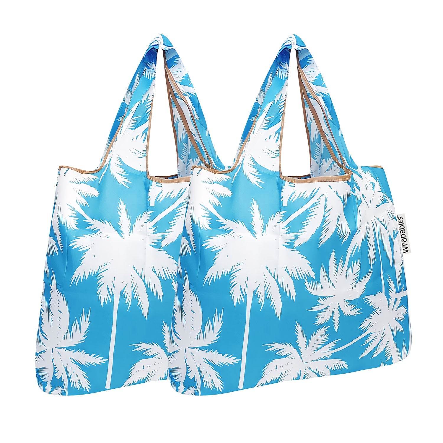 Wrapables Foldable Tote Nylon Reusable Grocery Bag (Set of 2)