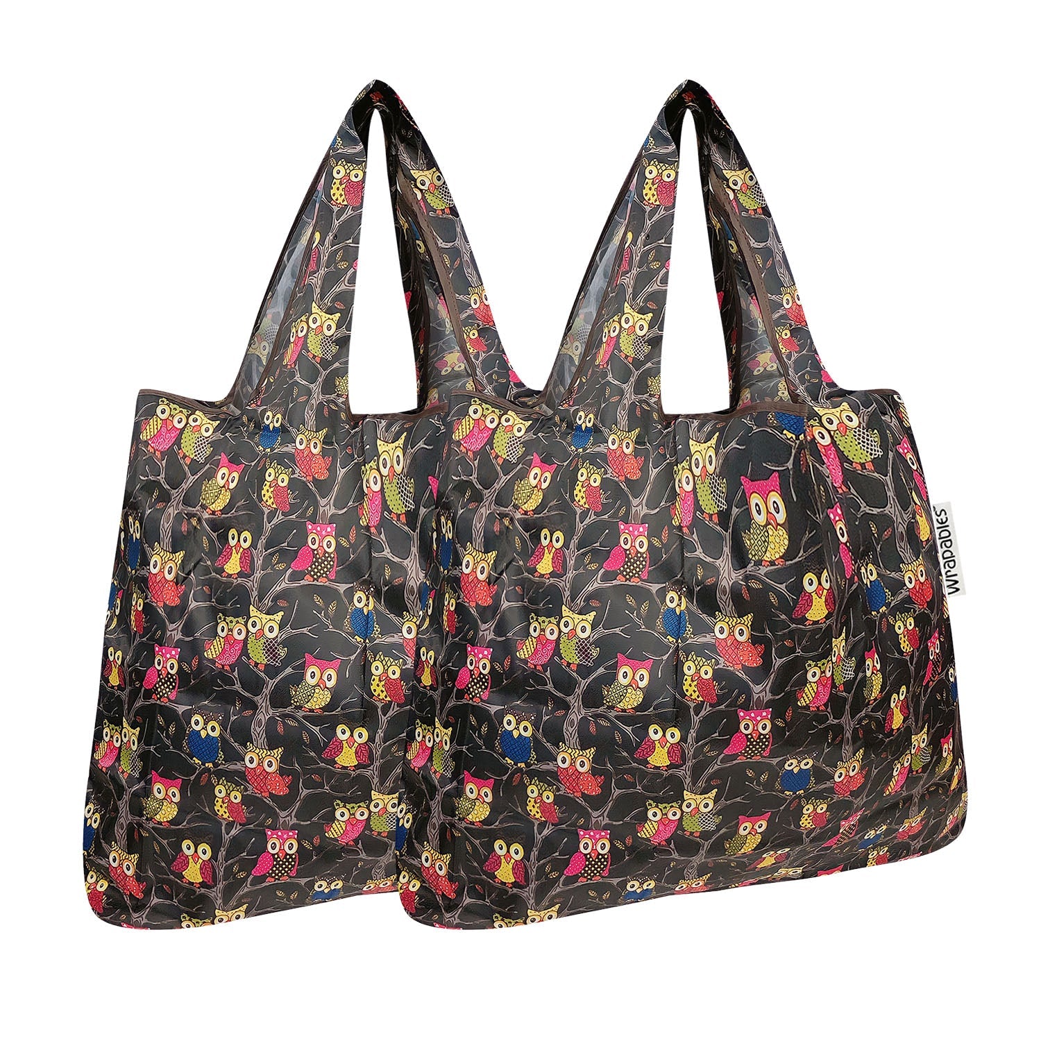 Wrapables Foldable Tote Nylon Reusable Grocery Bag (Set of 2)