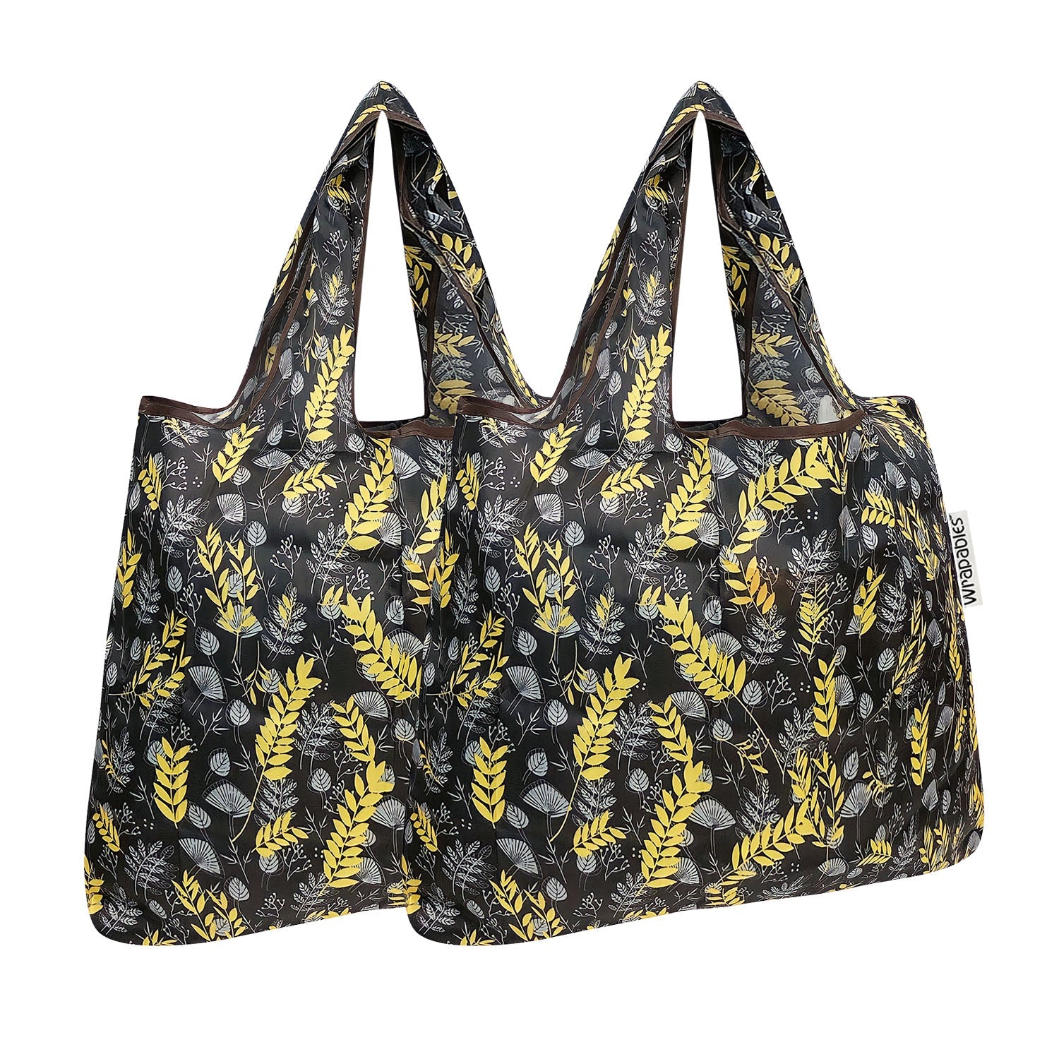 Wrapables Foldable Tote Nylon Reusable Grocery Bag (Set of 2)