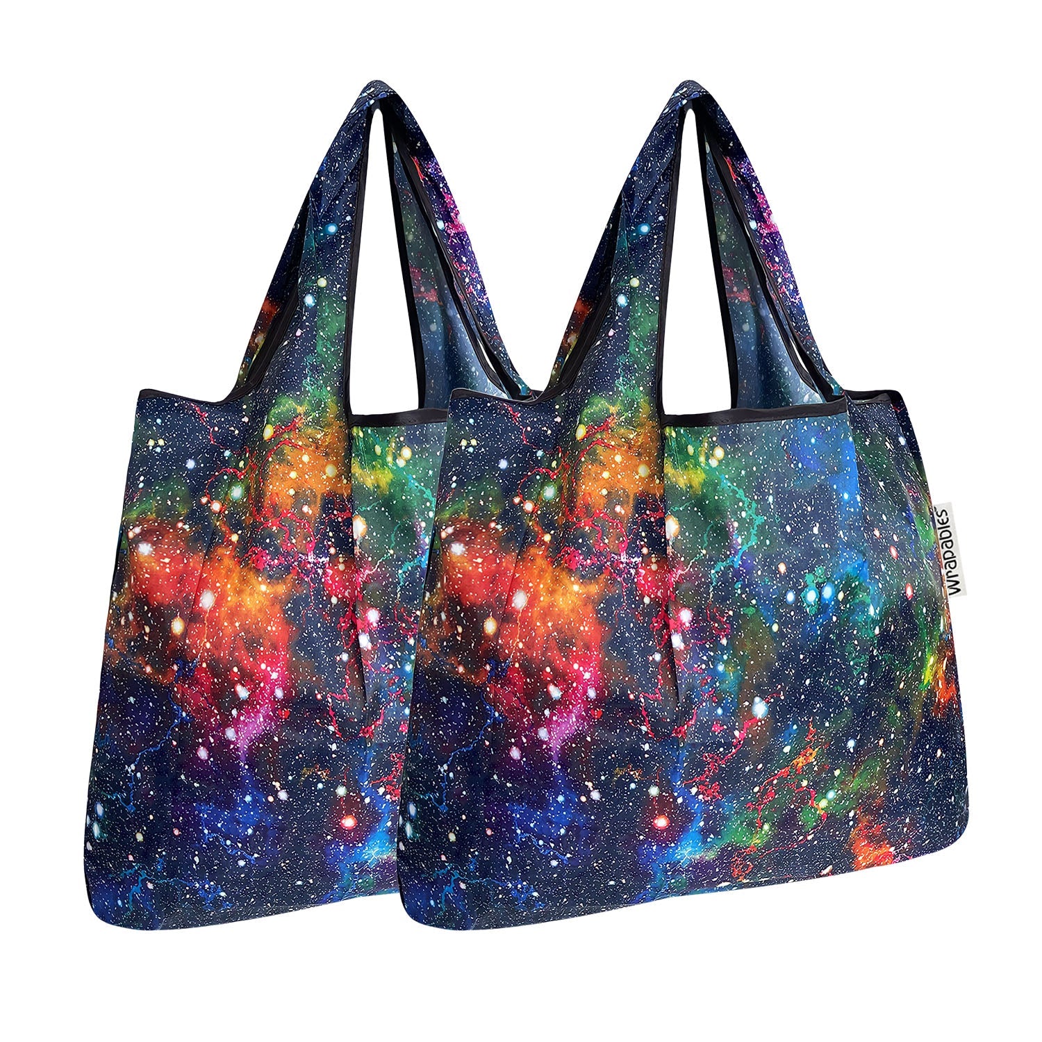 Wrapables Foldable Tote Nylon Reusable Grocery Bag (Set of 2)
