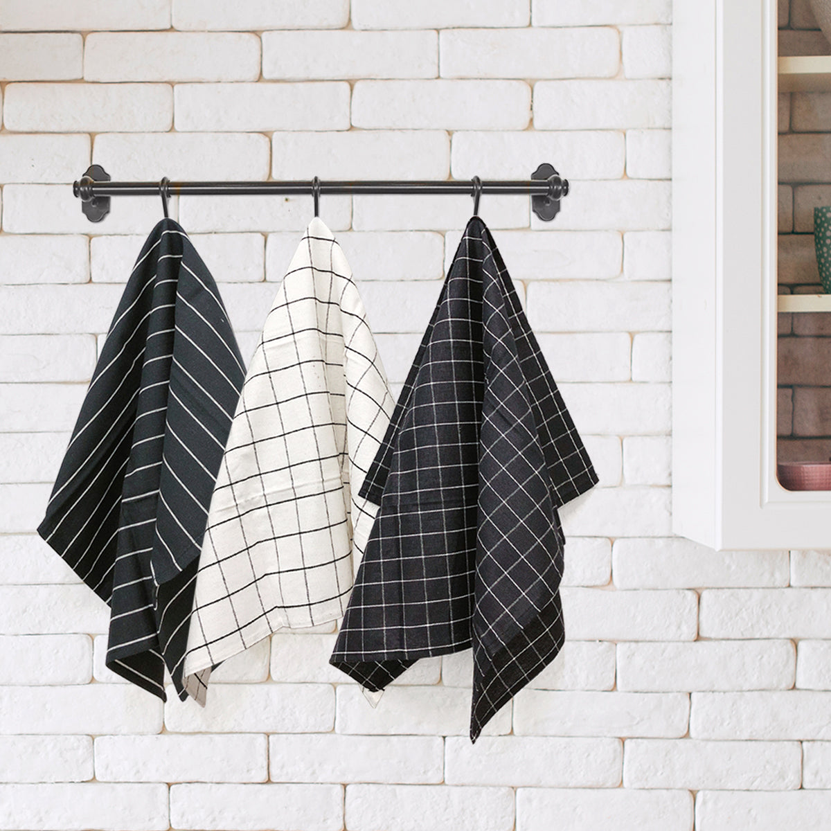 Wrapables 100% Cotton Kitchen Dish Towels (Set of 3)