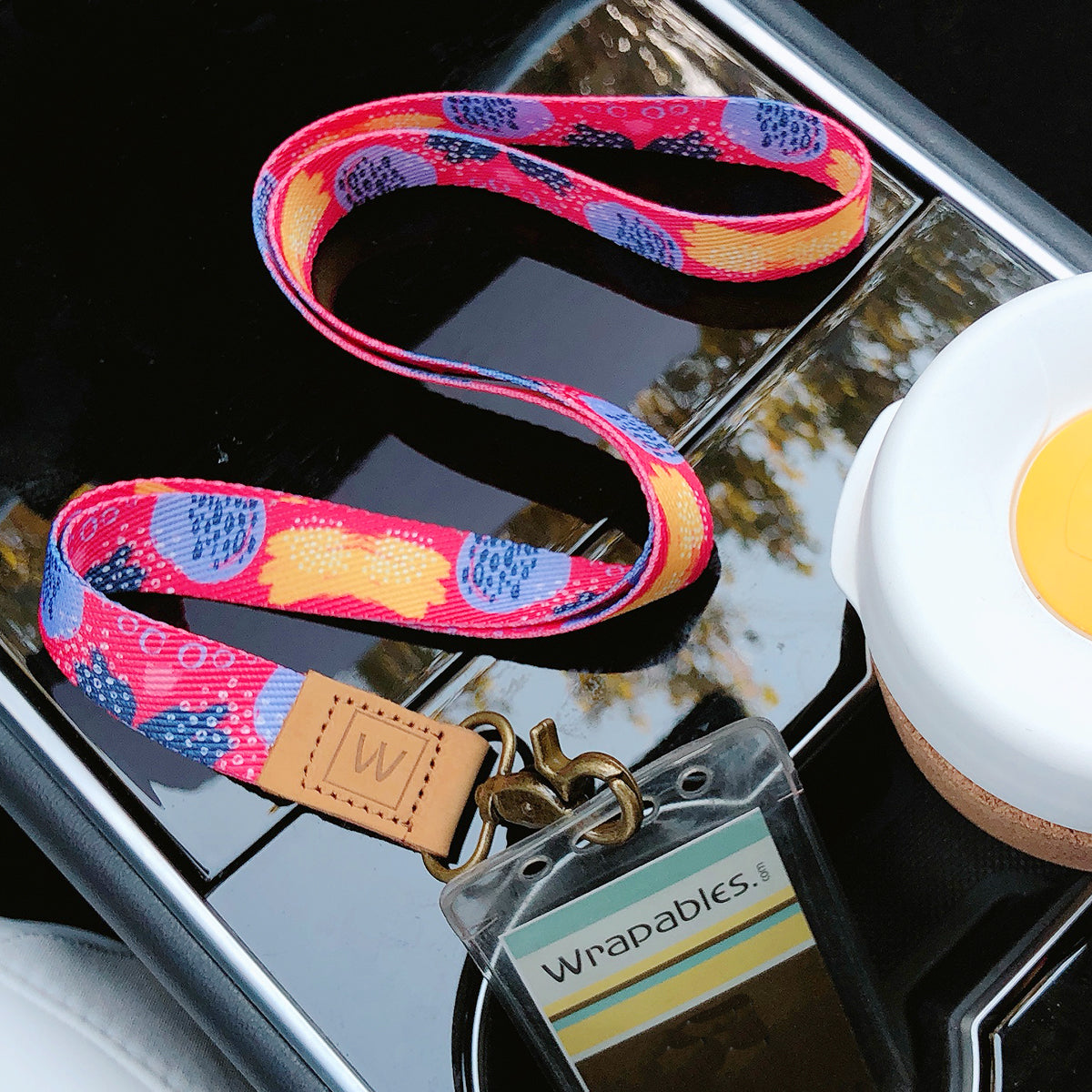 Wrapables Lanyard Keychain and ID Badge Holder